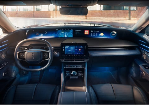 The panoramic display is shown in a 2024 Lincoln Nautilus® SUV. | Rogers Lincoln in Midland TX